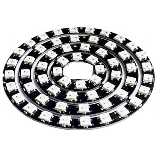 RGB LED Ring 8/12/16/24 Bit WS2812 5050 RGB LED with Integrated Driver Drop Shipping