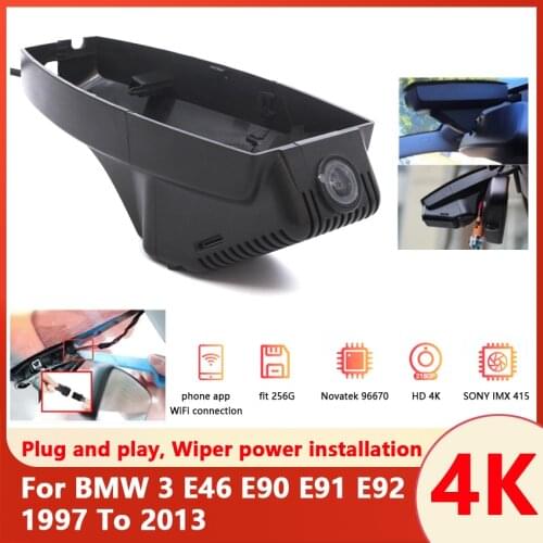 Car Driving Recorder Easy to install For BMW 3 E46 E90 E91 E92 1997 1998 1999 ~ 2013 Car DVR Wifi Video Recorder Dash Cam Camera