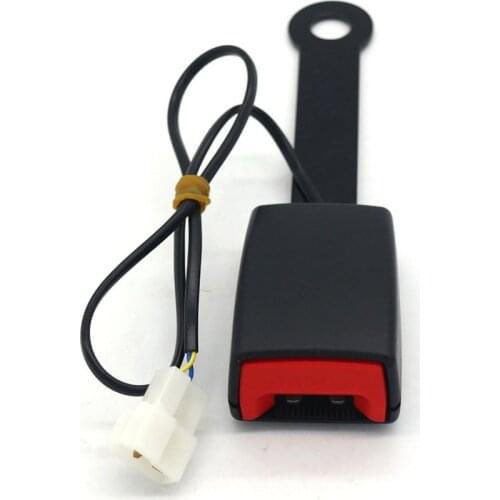 175MM Car Seat Belt Lock Car Front Seat Belt Buckle Padding Socket Plug Connector with Warning Cable
