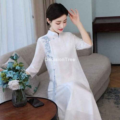2021 chinese cheongsam dress women ao dai lace qipao chinese dress qi pao party vintage elegant dress chinese formal dresses