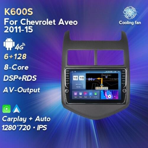 MEKEDE Android11 6+128G Car Radio Multimedia Video Player Navigation GPS IPS screen for Chevrolet Aveo4 2011-2015 Carplay AUTO