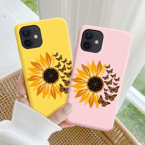 Butterfly Flower Tpu Phone Case For Xiaomi Redmi 8 8A K20 K30 Pro Note 4 4X 5 6 7 S2 Prime Coque Soft Back Cover