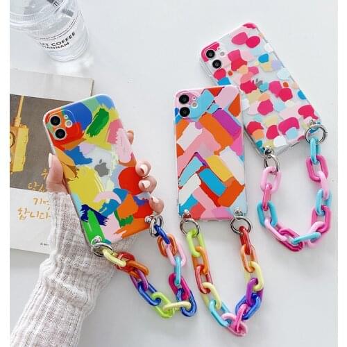 Irregular Bracelet TPU Case for Vivo V17 Phone Cover For Vivo Y31 X60 Pro X50 Y20 Y30 Y50 iQoo3 neo Y51 2021 V15 Y17 Y19 Y91C