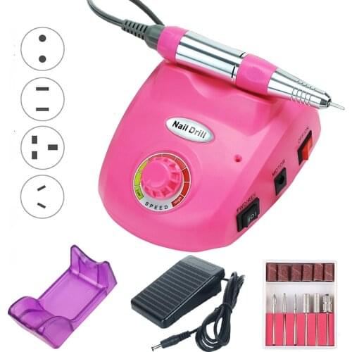 35000RPM Electric Nail Drill Machine Manicure Drill Machine Set Pedicure Drill Strong Nail Drill Machine Professional Nail Drill