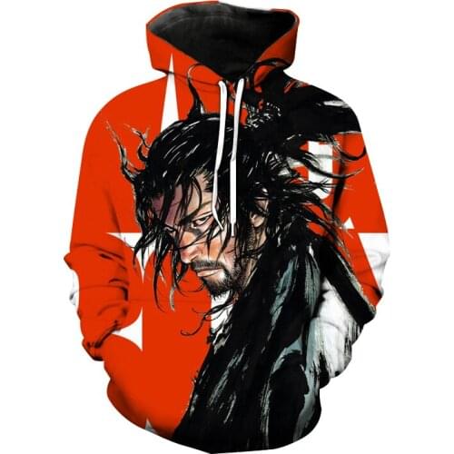 Vagabond Hoodies Anime Manga Comic 3D Print Streetwear Japanese Samurai Sweatshirt Hoodie Men Women Harajuku Tops Coats Clothing