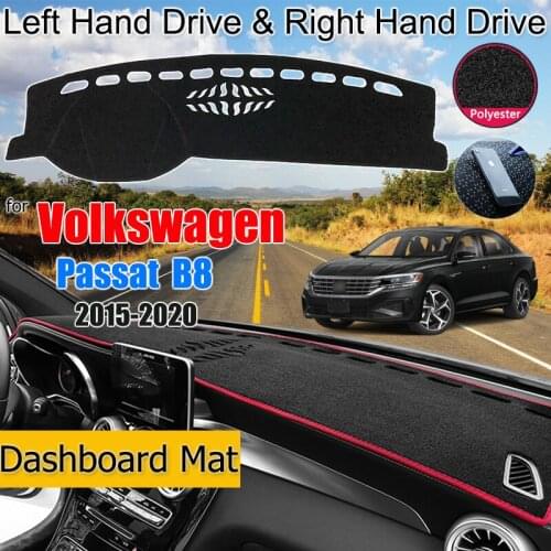 Dashboard Cover Slip Mat Accessories Dashmat Carpet For VW Passat Volkswagen Variant Alltrack 2015-2020