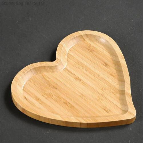 Beautiful Heart shape Bamboo Tea Tray/Teable/Plate,Chinese Kungfu Tea Ceremony teaset,for puerh/pu'erh/Oolong/Black/White tea