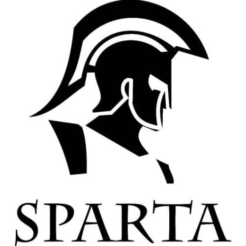 Creative Personality Spartan Warrior Auto Sticker Pvc Fashion Car Motorcycle Sunscreen Waterproof Exquisite Decal, 12cm * 13cm