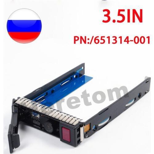 3.5'' SAS SATA HDD Caddy Bracket for HP Gen9 G9 G8 Gen8 ML350e ML310e SL250s DL360 DL380 DL388 Hard Drive 651314-001 Ship@RU