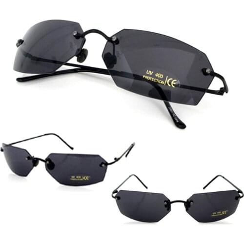 Matrix Morpheus Sunglasses Movie sunglasses men 15.9 g Ultralight Rimless Classic Oval glasses Oculos Gafas De Sol 2018 New