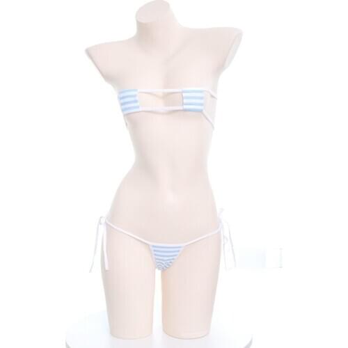 Bikini Sexy Lingerie Lolita Anime Cosplay Costumes Japanese Girls Underwear Bra and panty set Erotic Sleepwear
