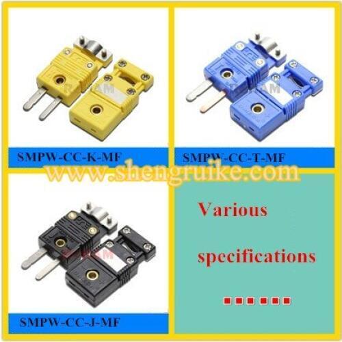 Thermocouple plug and socket SMPW connector with Integral Cable Clamp Cap