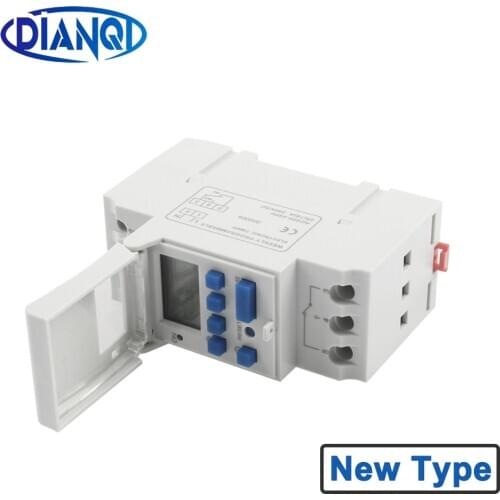 1Pc NewType 220V Digital LCD Power Timer Programmable Time Switch Relay tp8a16 Weekly Timer No Battery Stable Timer