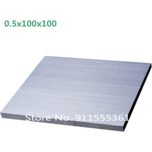 0.5*100*100mm Titanium Sheet UNS Gr1 TA2 Pure Titanium Ti Plate Industry or DIY Material Free Shipping