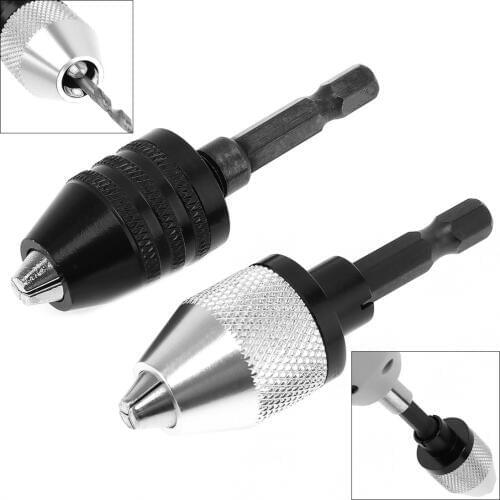 TORO 0.3-6.5mm Twist Drill Chuck Screwdriver Impact Driver Adapter with 1/4 Hex Shank Three Claw for Electric Grinder