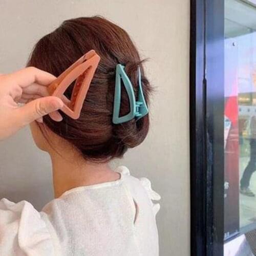 New Fashion Headwear Colorful Hairpins Hair Clip Crab Hair Claws For Women Girl Simple and Elegant Clamp Women Hair Accessories