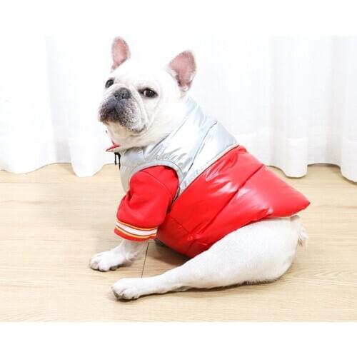 French Bulldog Clothes Winter Dog Dowm Coat Jacket Warm Pet Vest Outfit Schnauzer Pug Clothing Corgi Shiba Inu Bulldog Costume