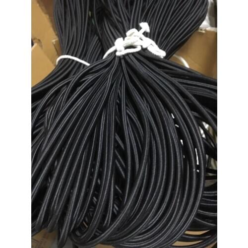 1 meters a lot 1.0-12mm black elastic rope wholesale shock cord for trampoline and chairs and bungee