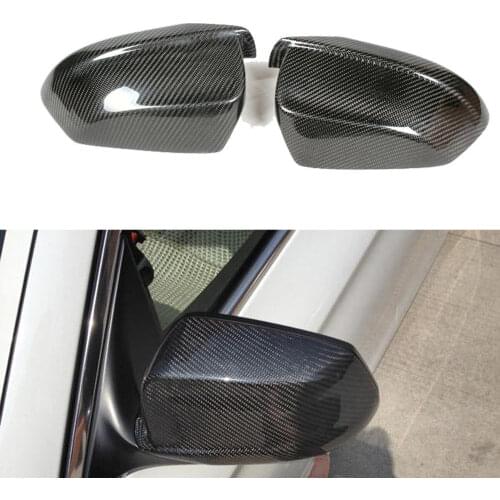 1 Pair Rearview Mirror Covers Cap Carbon Fiber For BMW 5 Series F10/F10/F01/F07 LCI 08-12 Sides Mirror Caps Frame