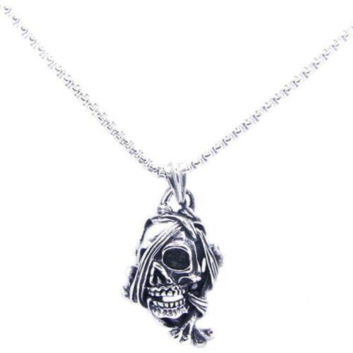 1pc Newest Cool Design Ghost Skull Pendant 316L Stainless Steel Jewelry Men Boys Party Skull Pendant