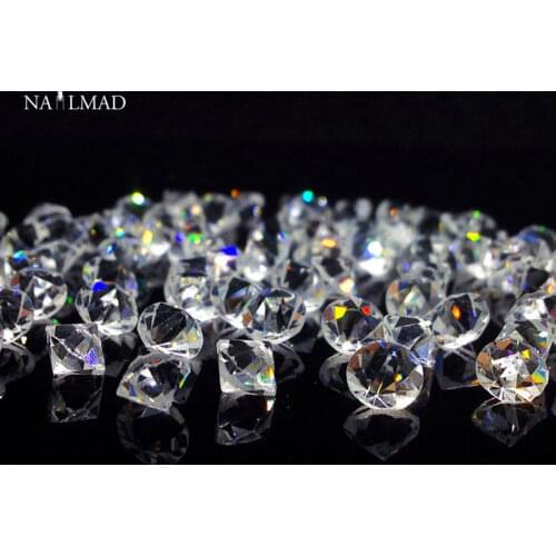 1400pcs 2.5mm Shiny Rhinestone Laser Nail Rhinestones Pointed Bottom Crystal Stone Nail Charm Nail Art Decoration Accessory