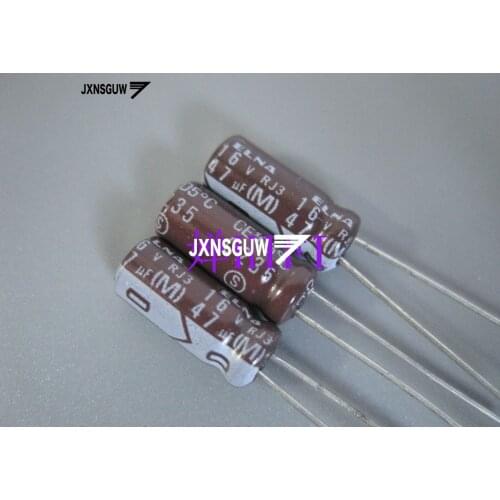 20PCS ELNA RJ3 16V47UF 5X11MM Brown Aluminum electrolytic capacitors 47uF/16V 105 degrees 47UF 16V