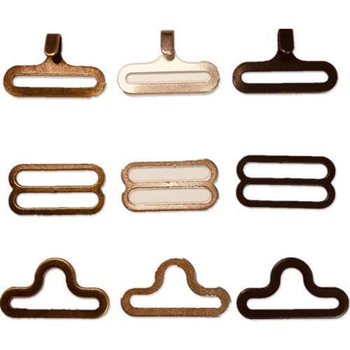 200 sets Bow Tie Hardware Necktie Hook Bow Tie or Cravat Clips Fasteners to Make Adjustable Straps on Bow Tie dip