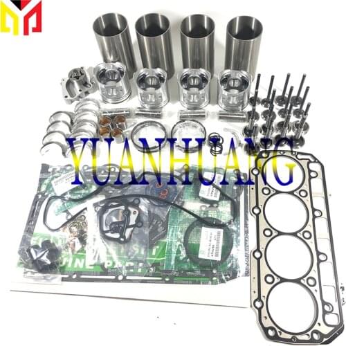 4TNV98 Engine Rebuild Kit With Valve & Oil Pump Overhual Repair Gasket Set For Yanmar Tractor Liner Piston Ring Bearing