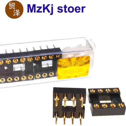 5PCS 8PIN Full gold-plated luxury IC seat Nextron original Taiwan DIP-8 Round Hole Socket Audio Fever Amplifie