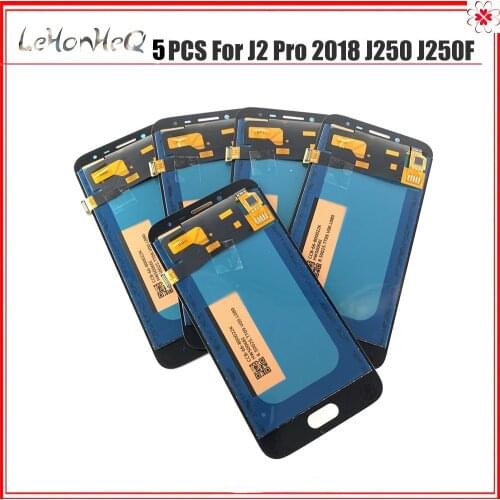 5 Piece/lot LCD For Samsung Galaxy J2 Pro 2018 LCD Display Screen Touch Replacement Digitizer Assembly J250 J250F Display