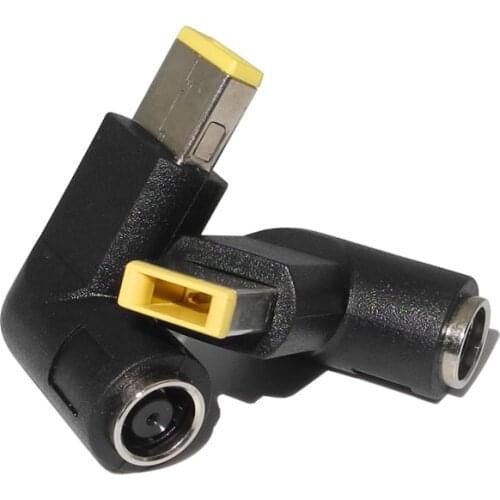 Laptop Dc Power Adapter Plug Converter 7.9x5.5mm Female to Square Jack Connector for Lenovo ThinkPad X1 Carbon Yoga 13 G500 G505