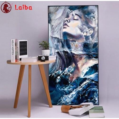 Diamond Mosaic Abstract fantasy watercolor woman Picture Of Diamond Painting Cross Stitch Embroidery Needlework Wall Art