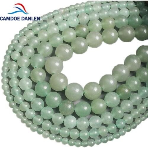 Beads Natural Stone Green Aventurine Jades Round Beads 4 6 8 10 12mm For Jewelry Making Diy Bracelet Necklace jewelry Accessory