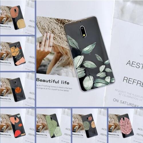 Phone Case For Nokia 1 Plus 2 3 5 6 8 9 Art Flower Silicone Back Cover For Nokia6 Nokia5 Nokia3 Nokia2 Nokia X6 X71 7 Plus