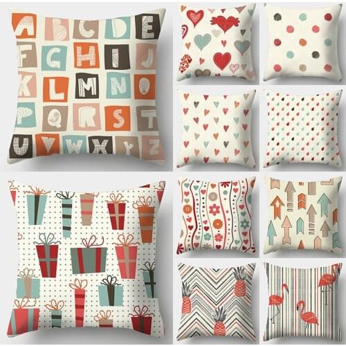 WZH Mandala Graffiti Cushion Cover 45x45cm Polyester Decorative Pillow Cover Sofa Bed Pillow Case