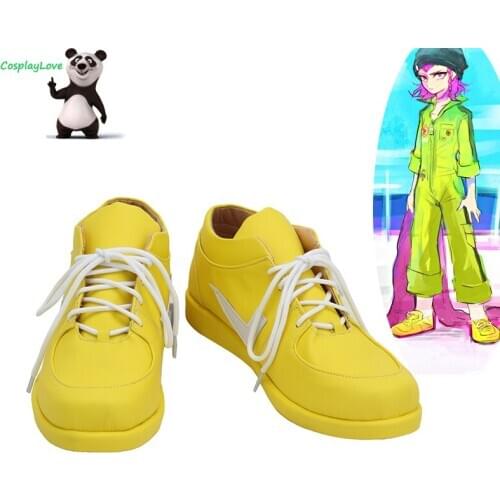 CosplayLove Danganronpa: Trigger Happy Havoc Kazuichi Souda Yellow Cosplay Shoes Long Boots Leather Custom Made