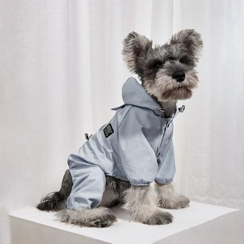 Dog Raincoat Waterproof Pet Clothes Jumpsuit Reflective Dog Jacket Small Dog Water Resistant Clothes for Puppy Pet Coat and Cat