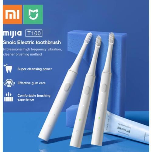 Classic Original Xiaomi Mijia T100 Mi Smart Electric Toothbrush Original 2 Speed Xiaomi Sonic Toothbrush Protects Gum Whitening