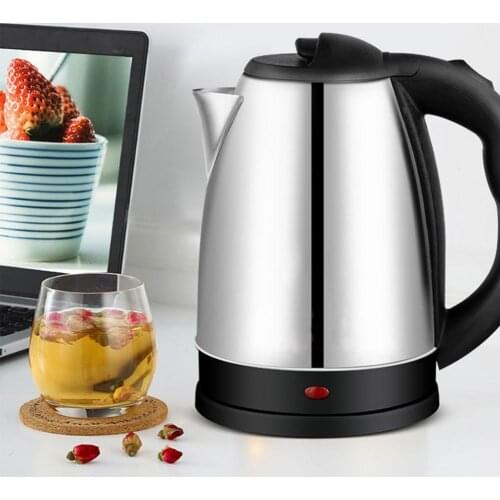 2L Electric Kettle Energy-efficient Antidry Double Layer Insulation Water Boiler Pot Portable Electric Hot Water Kettle For Home
