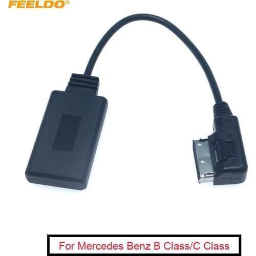 FEELDO 5Pcs Car Audio Radio AUX Cable Adapter For Mercedes Benz AMI Interface For Bluetooth Wireless Receiver Music AUX Adapter