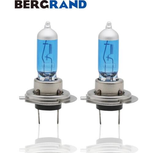 2PCS H7 Halogen Lamp 4300K 12V 100W Xenon Super White Hard Glass Car Headlight Replacement Bulb