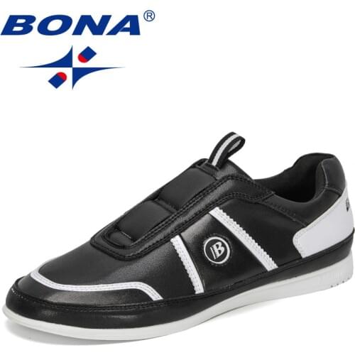 BONA 2021 New Designers Popular Sneakers Comfortable Men Luxury Brand Man Shoes Slip On Leisure Footwear Comfy Zapatillas Hombre