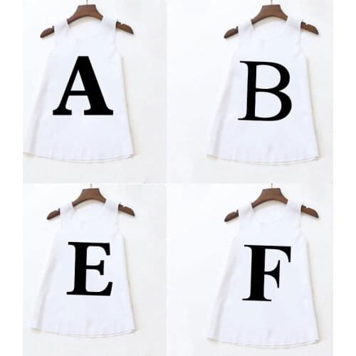 Summer Girls Nightgown Novelty Letters Pajamas Kids Sleeveless Nightdress Cute Child Baby Sleeping Dress Size 4 5 6 7 8 9 Years