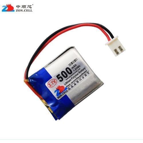 In 500mAh 652525 3.7V lithium polymer battery MP3 point reading pen remote Bluetooth 602528 Rechargeable Li-ion Cell