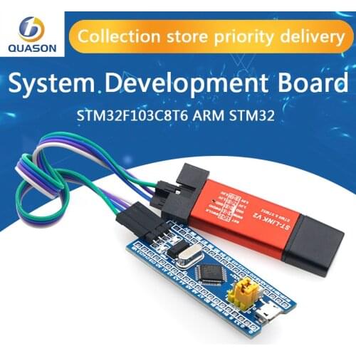 STM32F103C8T6 ARM STM32 Minimum System Development Board Module For Arduino DIY Kit + ST-Link V2 Mini STM8 Simulator Download
