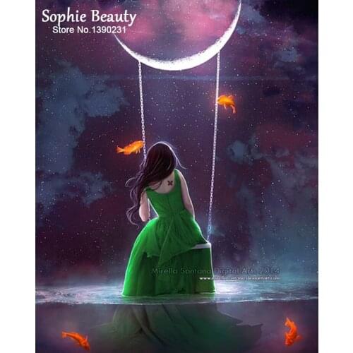 Картины девушек по номерам MOONZERO China At AliExpress