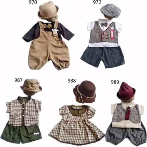 Infant Baby Girls Boys Photography Prop Clothes Toddler Birthday Photo Shooting Costume with Hat Outfits Baby foto