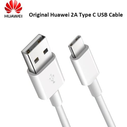 Original Huawei 2A Type C Cable 100CM Fast Charging Data Sync Kable For Honor 9 10 V8 V30 Nova 8 7 6 SE 5 5i 5Z 3 2 P10 P9 P8