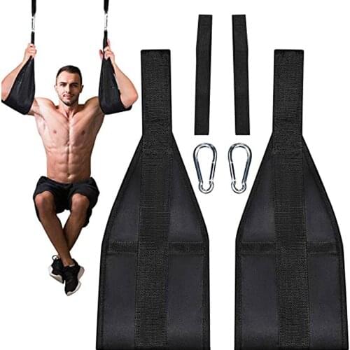 AB Sling Straps Suspension Pull Up Heavy Hanging Belt Muscle Training Support Leg Raise Exercises Fitness Equipment for Home Gym