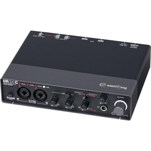 UR24C Professional Studio Sing Music Live Recording Guitar band USB Audio Interface Sound card